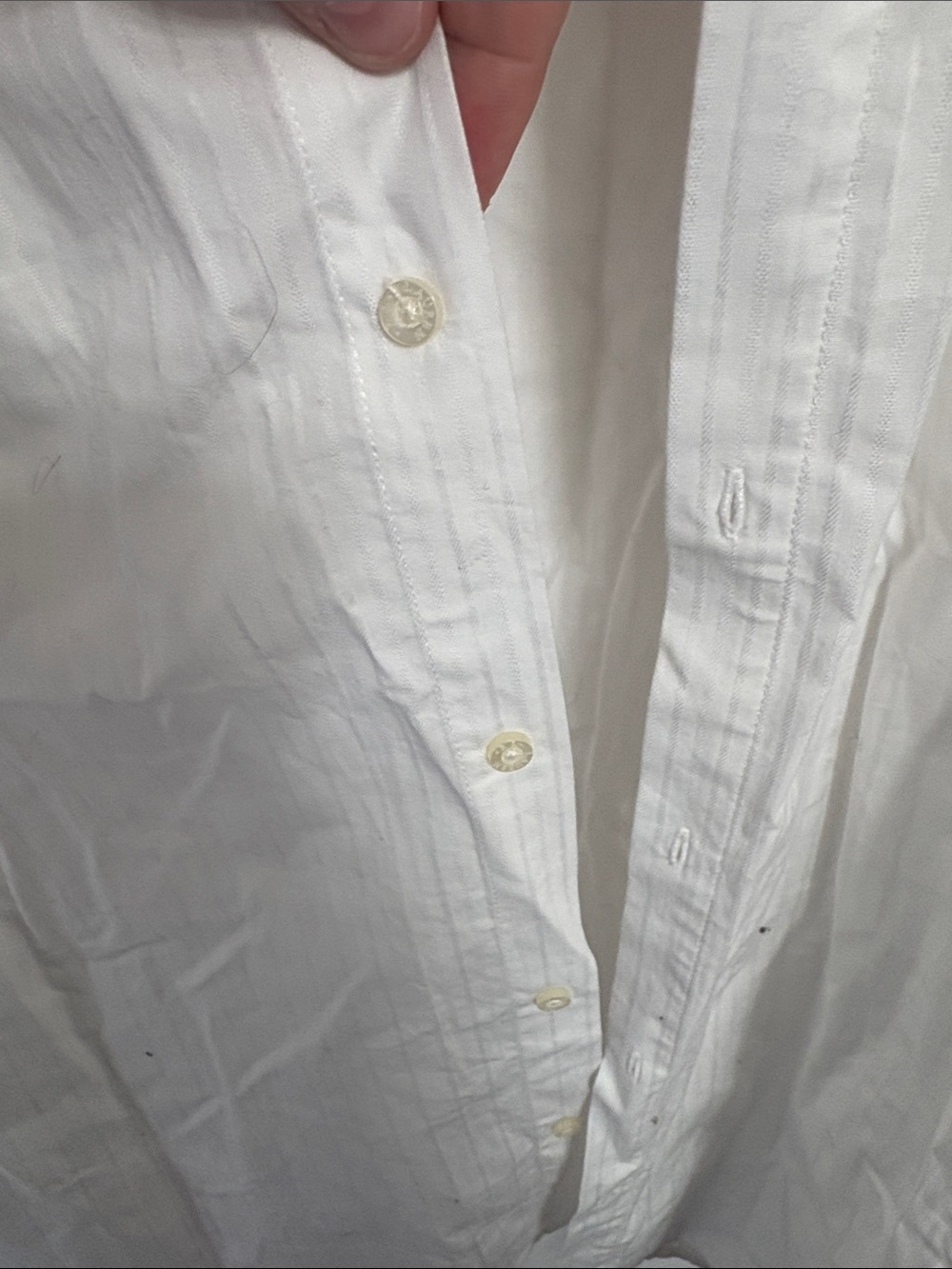 Ralph Lauren White Button-Down Shirt with RLL Chest Monogram - Picture 6 of 8
